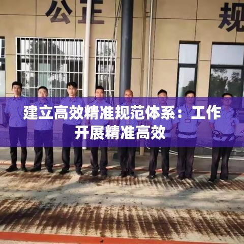 建立高效精準(zhǔn)規(guī)范體系：工作開展精準(zhǔn)高效 
