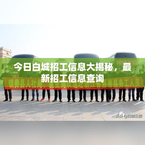 今日白城招工信息大揭秘，最新招工信息查詢