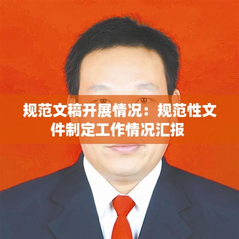 規(guī)范文稿開展情況：規(guī)范性文件制定工作情況匯報 