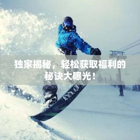 獨家揭秘，輕松獲取福利的秘訣大曝光！