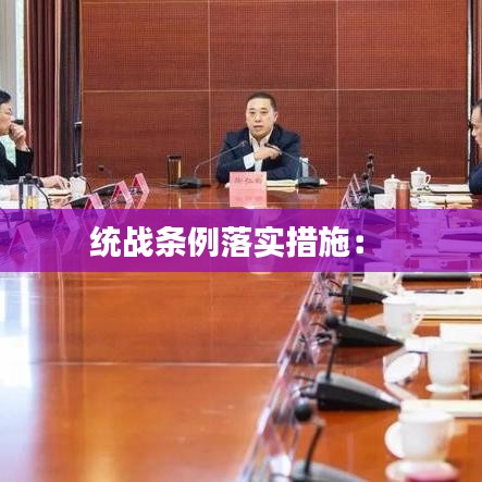 統(tǒng)戰(zhàn)條例落實措施： 