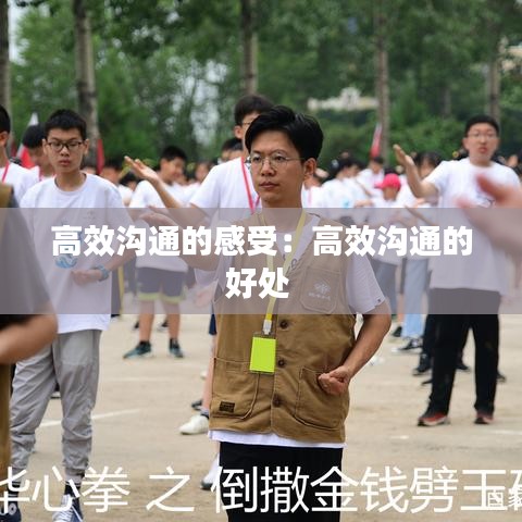 高效溝通的感受：高效溝通的好處 