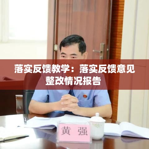 落實反饋教學：落實反饋意見整改情況報告 