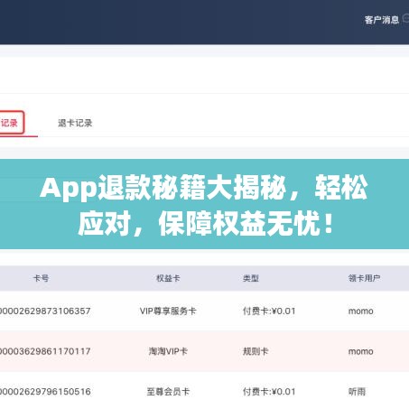 App退款秘籍大揭秘，輕松應(yīng)對，保障權(quán)益無憂！