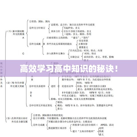 高效學(xué)習(xí)高中知識(shí)的秘訣！